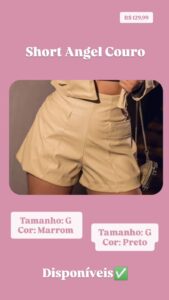 0068 - Short Angel 412 Couro