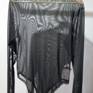 0143 - Body tule liso Plus Size gg