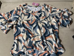 0342 - Blusa de Crepe Estampada - 8048