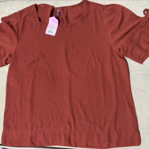 0357 - Blusa de Crepe LIsa det Manga - 8061