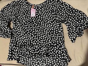 0358 - Blusa de Crepe Manga Babado - 8038