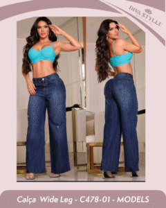 Calça Jeans  Wide Leg - C478-01 - MODELS